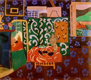 Intérieur Aux Aubergines Technique Mixte Sur Toile Grenoble, Musée Des Beaux-arts — Henri Matisse