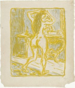 Girl Before A Mirror (mädchen Vor Spiegel) — Ernst Ludwig Kirchner