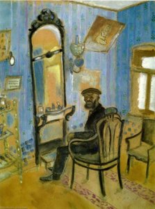 Barber's Shop (uncle Zusman) — Marc Chagall