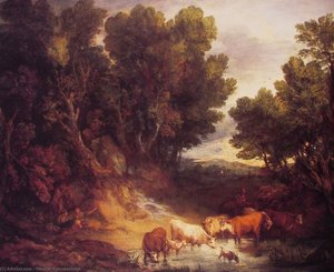 The Watering Place — Thomas Gainsborough