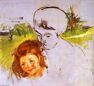 Preparatory Sketch For Mother And Child In A Boat — Mary Stevenson Cassatt