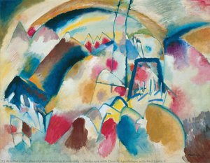 Landscape With Church (landscape With Red Spots I) — Wassily Wassilyevich Kandinsky