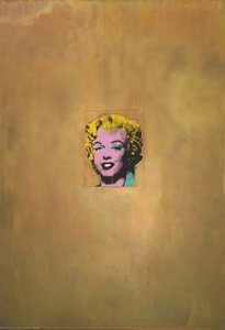 Gold marilyn monroe