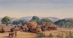 Farm Near Karlee, India — Marianne North