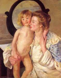 Mother And Child (also Known As The Oval Mirror) — Mary Stevenson Cassatt