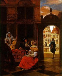 A Musical Party — Pieter De Hooch
