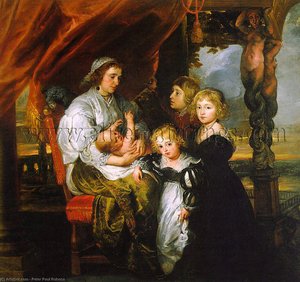 Deborah Kip And Her Children — Peter Paul Rubens