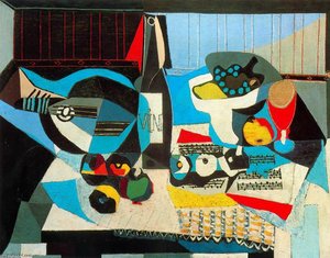 The Wine Bottle — Pablo Picasso, Cubism