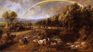 Landscape With A Rainbow — Peter Paul Rubens