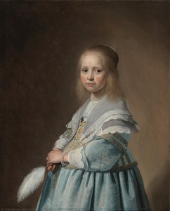 Portrait Of A Girl Dressed In Blue, Johannes Cornelisz. Verspronck, 1641 — Jan Cornelisz Verspronck