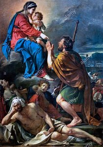 St Roch Asking The Virgin Mary To Heal Victims Of The Plague — Jacques-louis David