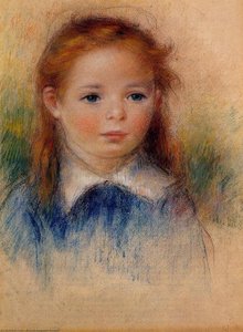 Portrait Of A Little Girl — Pierre-auguste Renoir