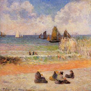 Bathing, Dieppe — Eugène Henri Paul Gauguin