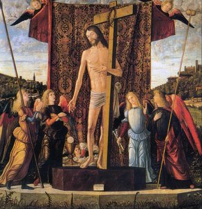 Christ with the Symbols of the Passion Surrounded by Angels