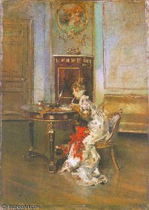 Young Woman Writing — Giovanni Boldini