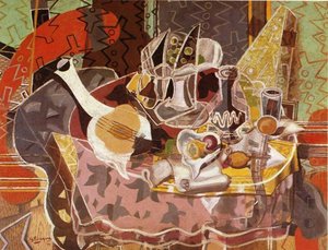 Still Life With Music Scroll — Georges Braque