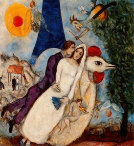 The Betrothed And Eiffel Tower — Marc Chagall