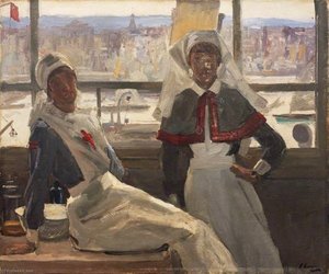 Le Havre Nurse Billam And Sister Currier — Sir John Lavery