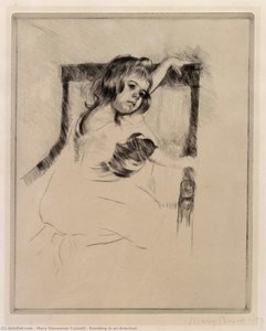 Kneeling In An Armchair — Mary Stevenson Cassatt