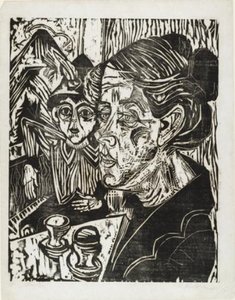 Peasant Woman With Boy At Table — Ernst Ludwig Kirchner