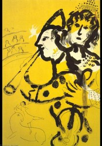 The Clown Musician — Marc Chagall