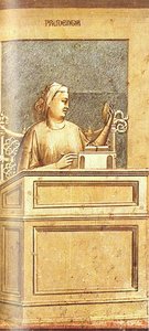 Scrovegni - [40] - Prudence — Giotto Di Bondone