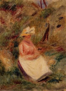 Young Girl In The Woods — Pierre-auguste Renoir