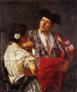 Offering The Panel To The Bullfighter — Mary Stevenson Cassatt