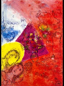 Artist And His Wife — Marc Chagall