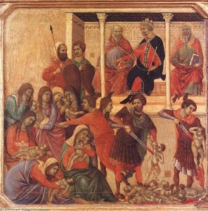 Slaughter Of The Innocents — Duccio Di Buoninsegna