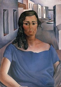 Portrait Of A Girl In A Landscape (cadaquns), Circa 1926 — Salvador Dalí