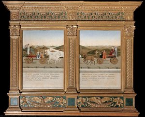 Portraits Of Federico Da Montefeltro And His Wife Battista Sforza (reverse Sides) — Piero Della Francesca