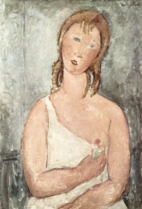 Girl In The Shirt (red-haired Girl) — Amedeo Clemente Modigliani