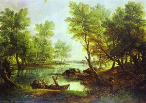 View Of King's Bromley-on-trent, Staffordshire — Thomas Gainsborough