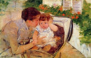 Susan Comforting The Baby (no.2) — Mary Stevenson Cassatt