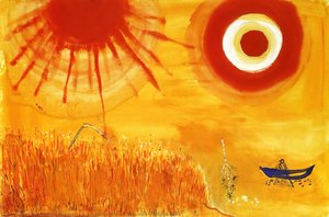 A Wheatfield On A Summer's Afternoon — Marc Chagall