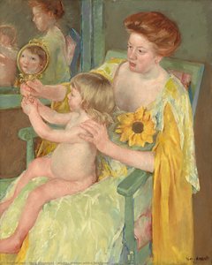 Woman With A Sunflower — Mary Stevenson Cassatt