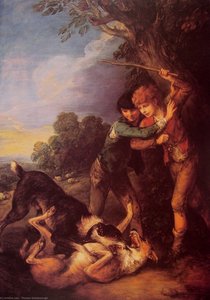 Shepherd Boys With Dogs Fighting — Thomas Gainsborough
