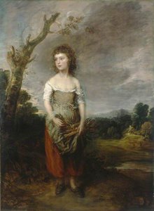 A Peasant Girl Gathering Faggots In A Wood — Thomas Gainsborough