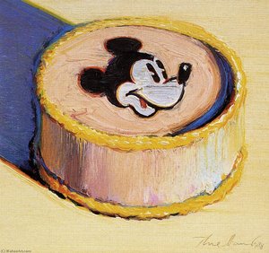 Yellow mickey mouse cake