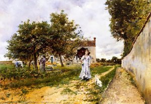 The Morning Stroll — Giovanni Boldini
