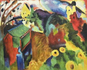 Garden In Murnau - Wassily Kandinsky — Wassily Wassilyevich Kandinsky